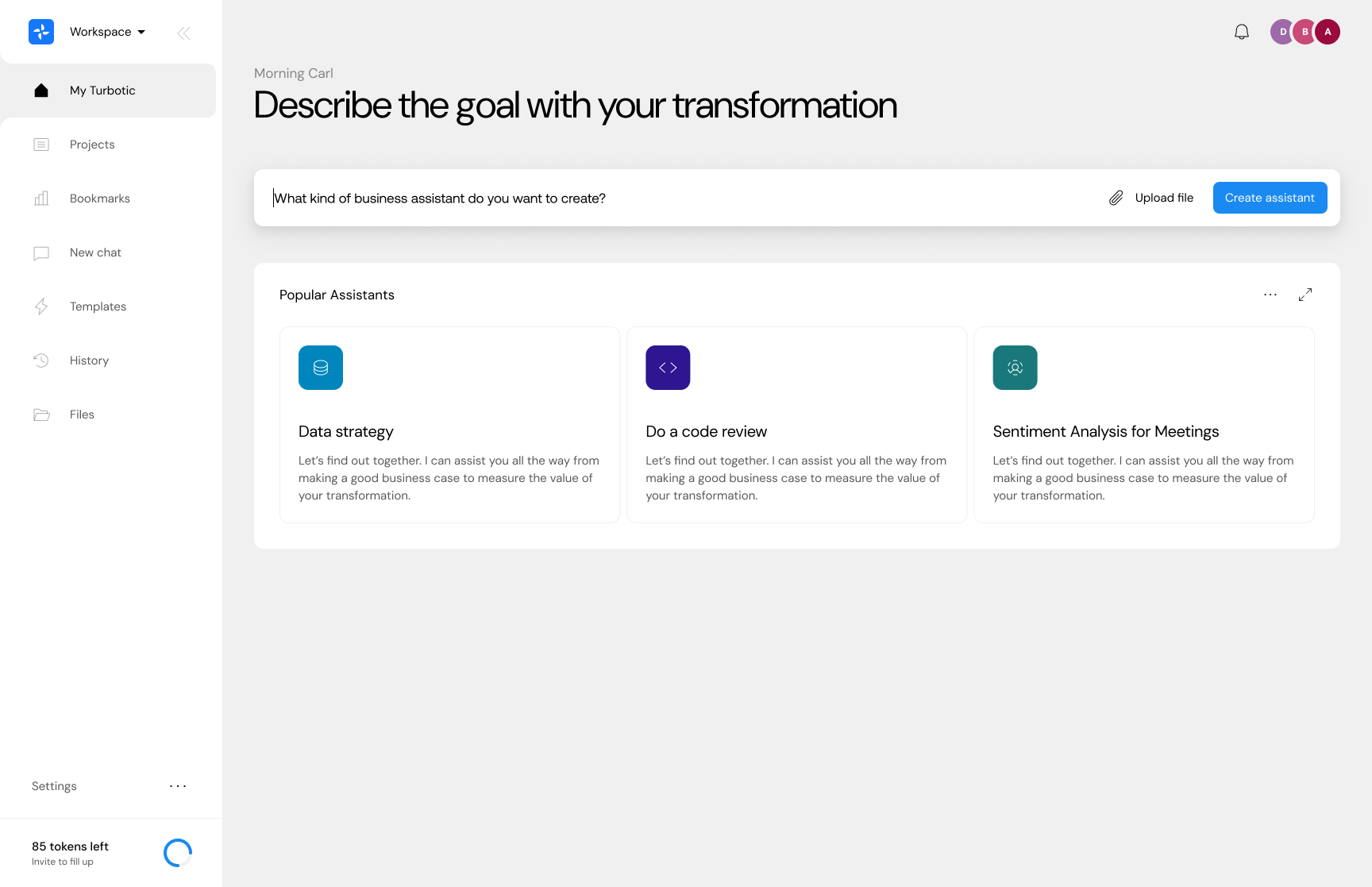 turbotic ai page section